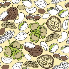 Pattern with nuts