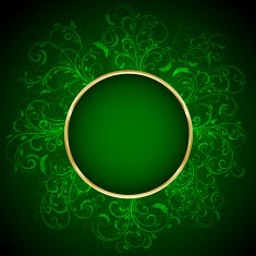 Green floral background N9
