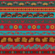 Set of Japan ornaments