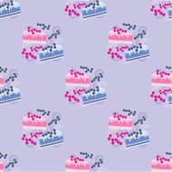 Seamless cake pattern N12