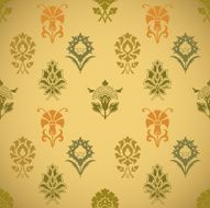 Vintage seamless background pattern with flowers N2