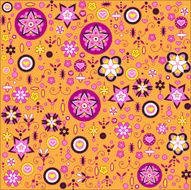 Floral retro pattern N6