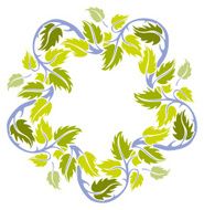 spring leaves border