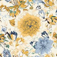 Light summer floral seamless pattern