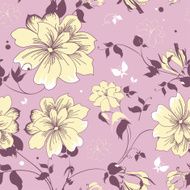 Pink Abstract Elegance seamless floral pattern N2
