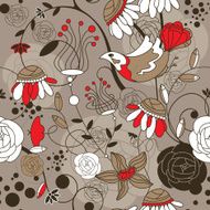 Seamless floral background N282
