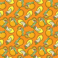 Lemon and orange