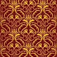 Red-yellow seamless wallpaper N5