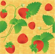 Strawberry seamless background N2