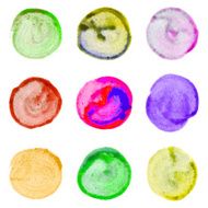 Vector watercolor circles