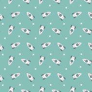 space rocket pattern