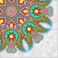 floral round pattern in ukrainian oriental ethnic style for your N7