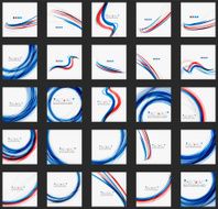 Red and blue color swirl concept N37