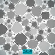 Abstract elegant round figures on gray background