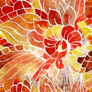 Watercolor Flowers N104