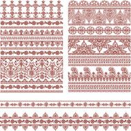 Mehndi Tall Borders