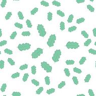 vector seamless pattern with oak leaves