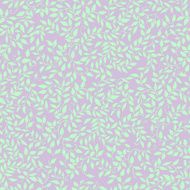 seamless pattern of pale green foliage on a purple background