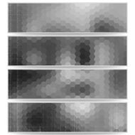 Abstract hexagonal headers set blurred design vector N21