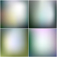 Vector web and mobile interface templates Editable blurred hexagonal backgrounds