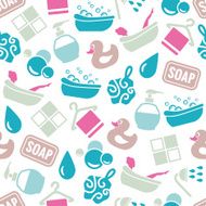 bath seamless pattern
