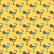 cocktail glass and drink pattern N2