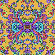 Decorative abstract floral pattern