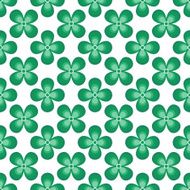 Seamless pattern from leaves of clover Abstract