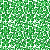 Seamless pattern from leaves of clover