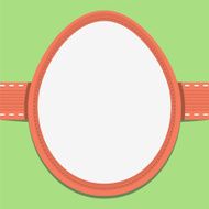 Easter card template in the frame of eggs
