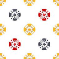 Universal casino chips seamless patterns N4