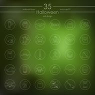 Set of halloween icons N3