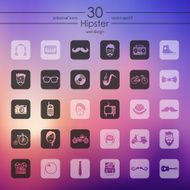 Set of hipster icons N4