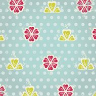 heart flowers background