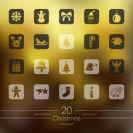 set of christmas icons N21