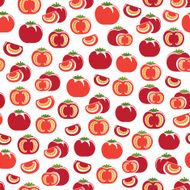 Seamless pattern with tomatoes N2