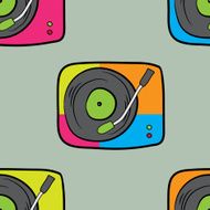 music seamless pattern N21
