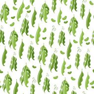 Seamless pattern with beans N2
