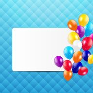 Glossy Balloons Background Vector Illustration N10