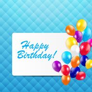 Glossy Balloons Background Vector Illustration N11