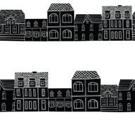 vector pattern with houses