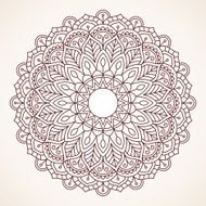 Ornamental round lace pattern N24
