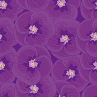 seamless purple background with violets seamless pattern N2