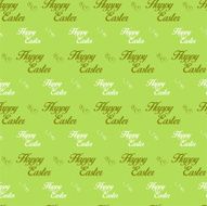 Happy Easter Letter Green Seamless Background