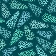 Seamless pattern of seashells