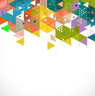 Abstract colorful and creative geometric template for corporate business