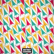 Abstract colorful artistic figures on the gray background