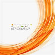 Orange and green wave line design nature eco concept N38