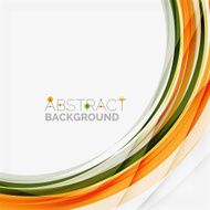 Orange and green wave line design nature eco concept N39