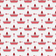 sombrero and maracas pattern N2